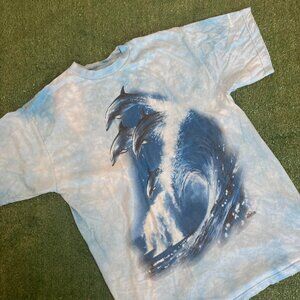Vintage Dolphin Tie-Dye 1998 The Mountain T-shirt Mens XL